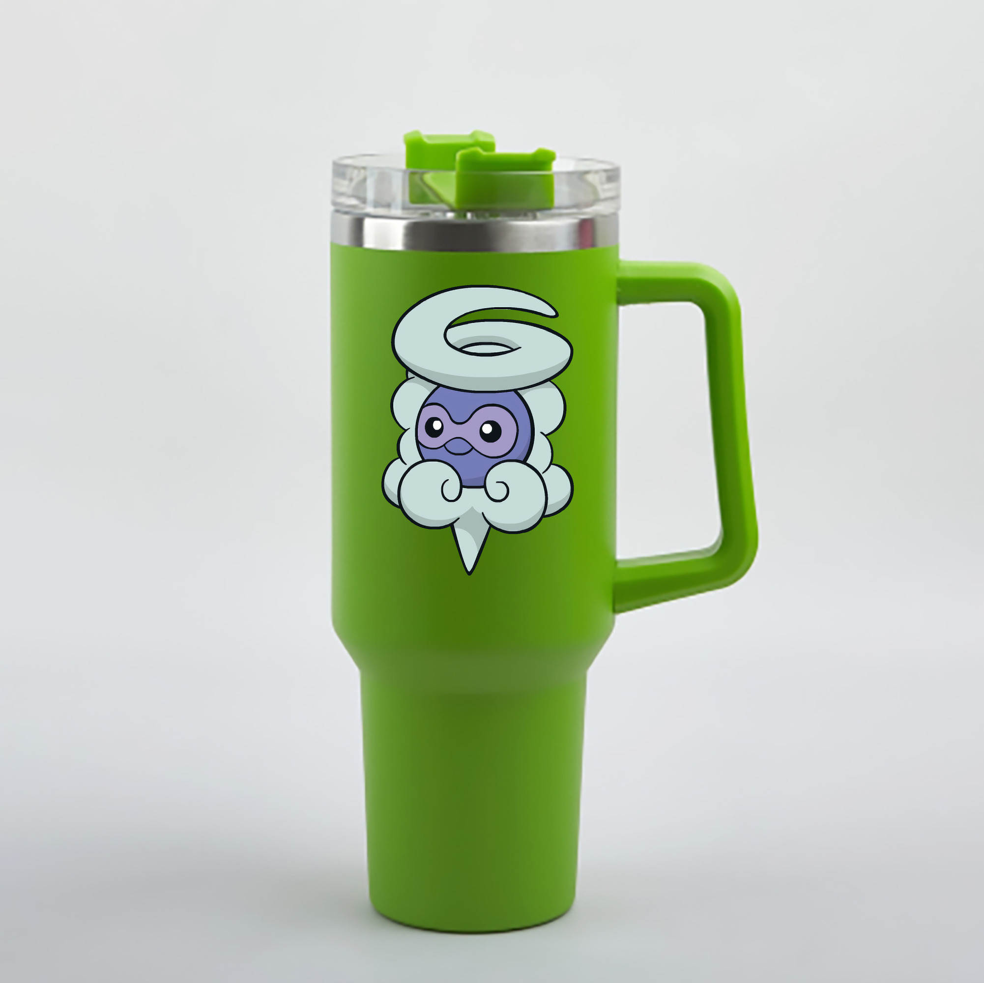 （画像用） ポケットモンスター Pokémon 1200mL車用タンブラー - クリスタルステッカー（プラスチックストロー付き）